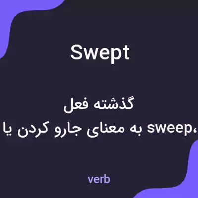 معنی swept به فارسی معنی swept به فارسی
