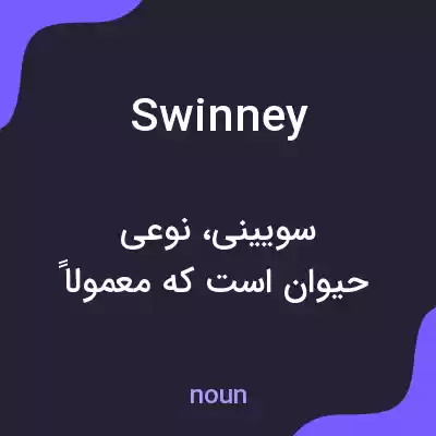 معنی swinney به فارسی معنی swinney به فارسی