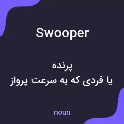 معنی swooper به فارسی معنی swooper به فارسی