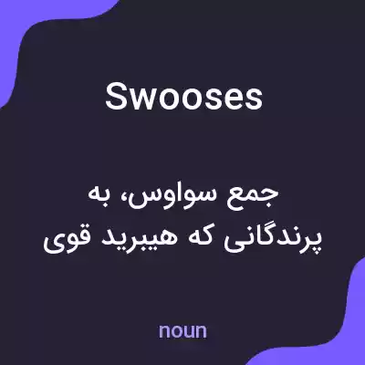 معنی swooses به فارسی معنی swooses به فارسی