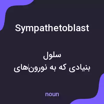 معنی sympathetoblast به فارسی معنی sympathetoblast به فارسی