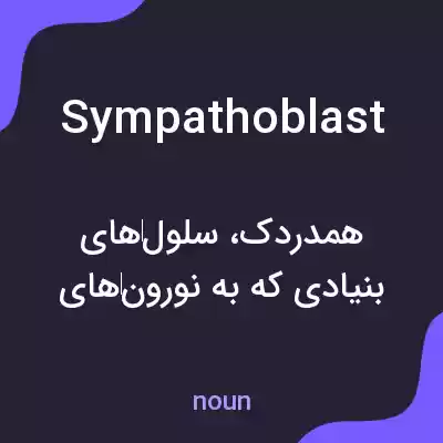 معنی sympathoblast به فارسی معنی sympathoblast به فارسی