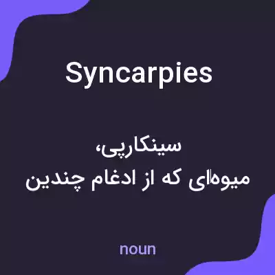 معنی syncarpies به فارسی معنی syncarpies به فارسی