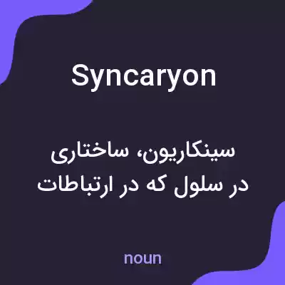 معنی syncaryon به فارسی معنی syncaryon به فارسی