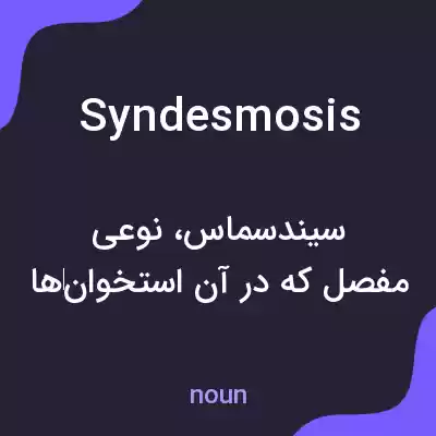 معنی syndesmosis به فارسی معنی syndesmosis به فارسی