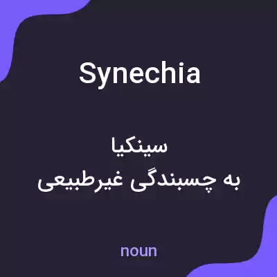 معنی synechia به فارسی معنی synechia به فارسی