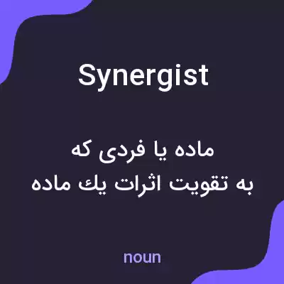 معنی synergist به فارسی