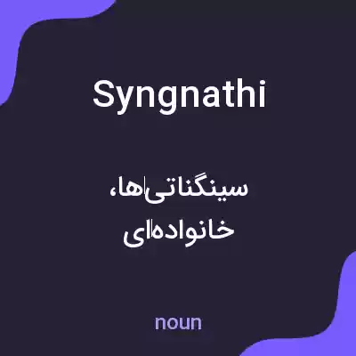 معنی syngnathi به فارسی معنی syngnathi به فارسی