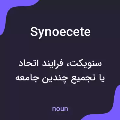 معنی synoecete به فارسی معنی synoecete به فارسی