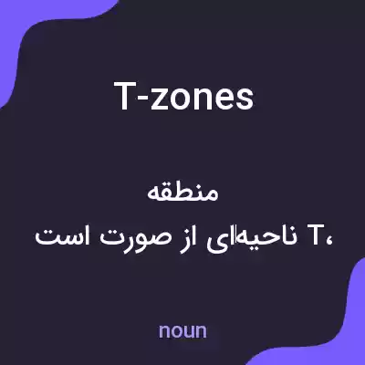 معنی t-zones به فارسی معنی t-zones به فارسی
