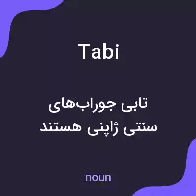 معنی tabi به فارسی معنی tabi به فارسی