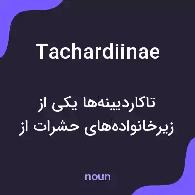 معنی tachardiinae به فارسی معنی tachardiinae به فارسی