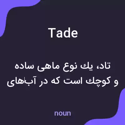 معنی tade به فارسی معنی tade به فارسی