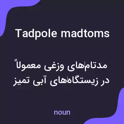 معنی tadpole madtoms به فارسی معنی tadpole madtoms به فارسی