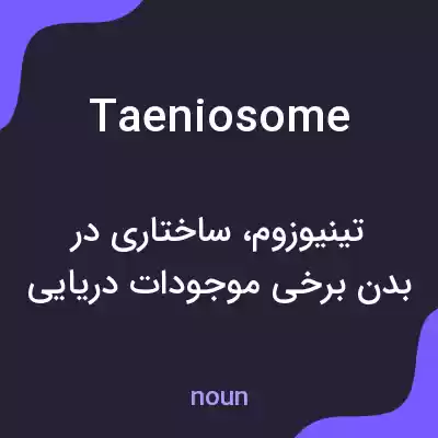 معنی taeniosome به فارسی معنی taeniosome به فارسی