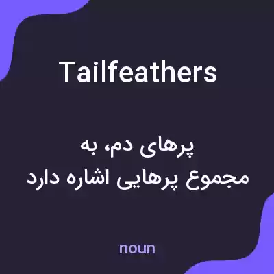 معنی tailfeathers به فارسی معنی tailfeathers به فارسی