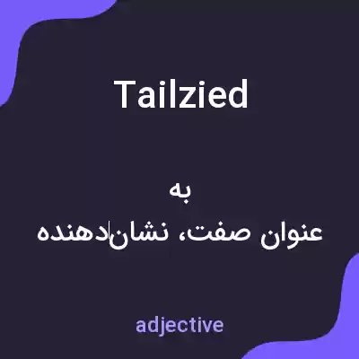 معنی tailzied به فارسی معنی tailzied به فارسی