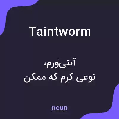 معنی taintworm به فارسی معنی taintworm به فارسی