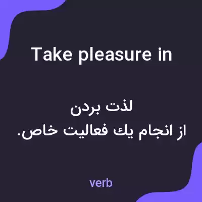 معنی take pleasure in به فارسی معنی take pleasure in به فارسی