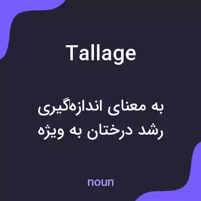 معنی tallage به فارسی معنی tallage به فارسی