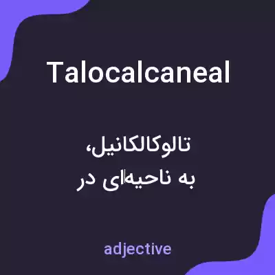 معنی talocalcaneal به فارسی معنی talocalcaneal به فارسی