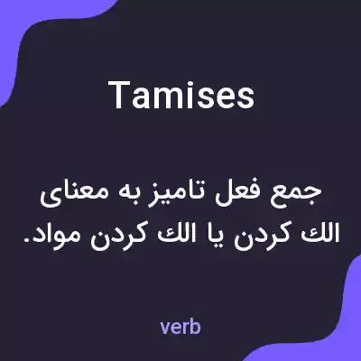 معنی tamises به فارسی معنی tamises به فارسی