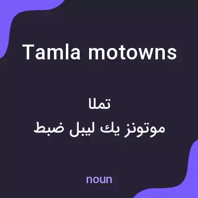 معنی tamla motowns به فارسی