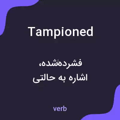 معنی tampioned به فارسی معنی tampioned به فارسی