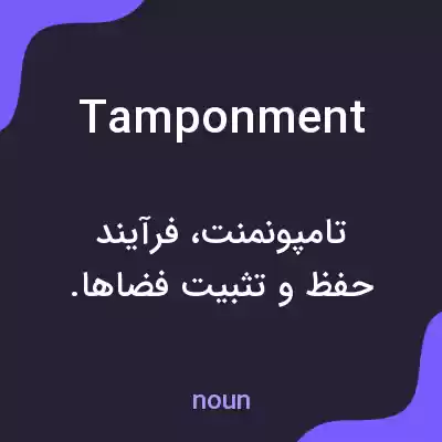 معنی tamponment به فارسی معنی tamponment به فارسی