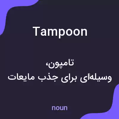 معنی tampoon به فارسی معنی tampoon به فارسی