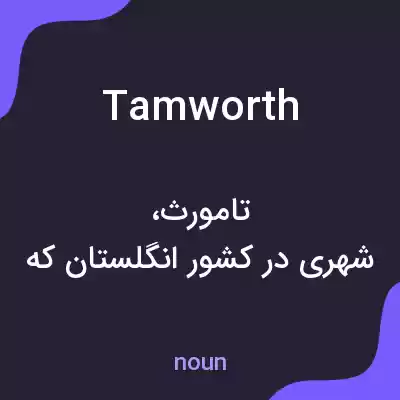 معنی tamworth به فارسی معنی tamworth به فارسی