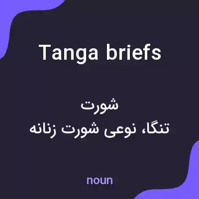 معنی tanga briefs به فارسی معنی tanga briefs به فارسی