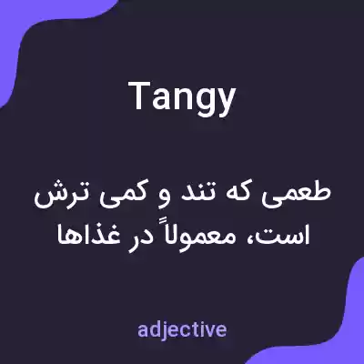 معنی tangy به فارسی معنی tangy به فارسی