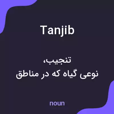 معنی tanjib به فارسی معنی tanjib به فارسی