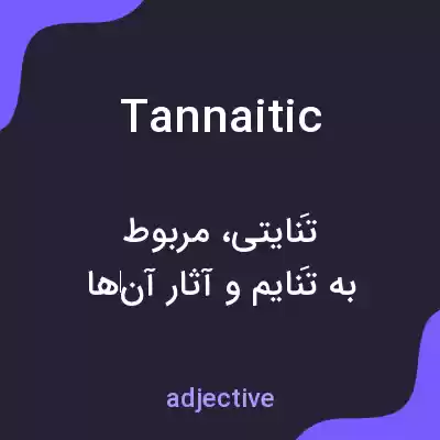 معنی tannaitic به فارسی معنی tannaitic به فارسی