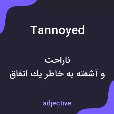 معنی tannoyed به فارسی معنی tannoyed به فارسی