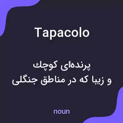 معنی tapacolo به فارسی معنی tapacolo به فارسی