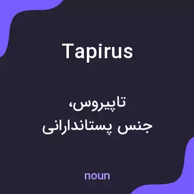 معنی tapirus به فارسی معنی tapirus به فارسی