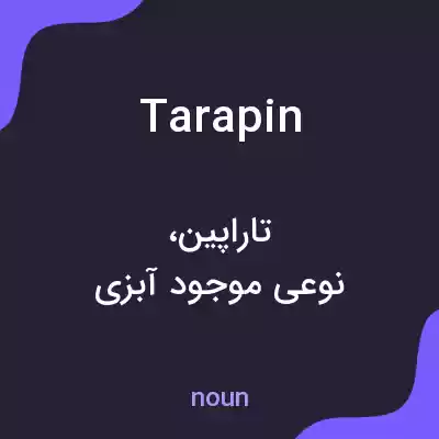 معنی tarapin به فارسی معنی tarapin به فارسی