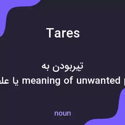 معنی tares به فارسی معنی tares به فارسی