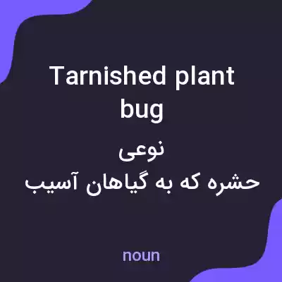 معنی tarnished plant bug به فارسی معنی tarnished plant bug به فارسی