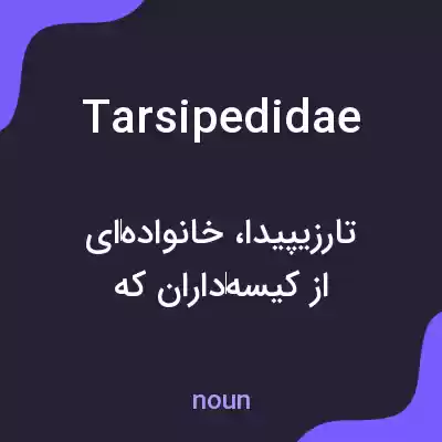 معنی tarsipedidae به فارسی معنی tarsipedidae به فارسی