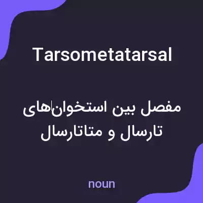 معنی tarsometatarsal به فارسی معنی tarsometatarsal به فارسی
