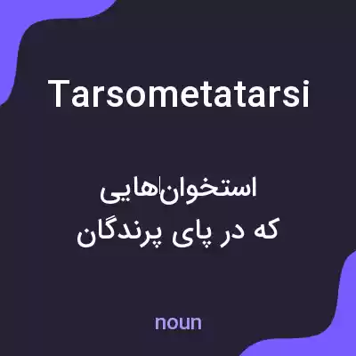 معنی tarsometatarsi به فارسی معنی tarsometatarsi به فارسی