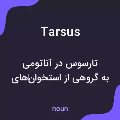 معنی tarsus به فارسی معنی tarsus به فارسی