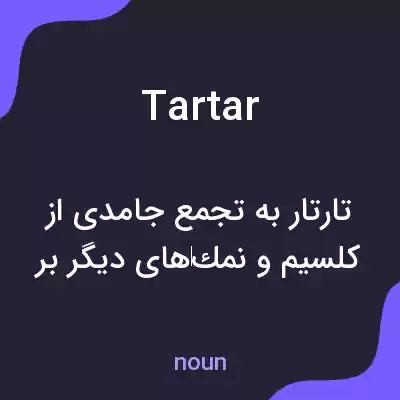معنی tartar به فارسی معنی tartar به فارسی