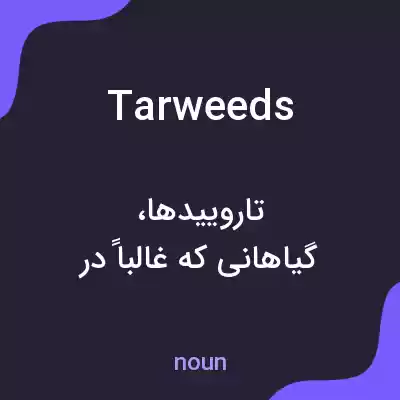 معنی tarweeds به فارسی معنی tarweeds به فارسی