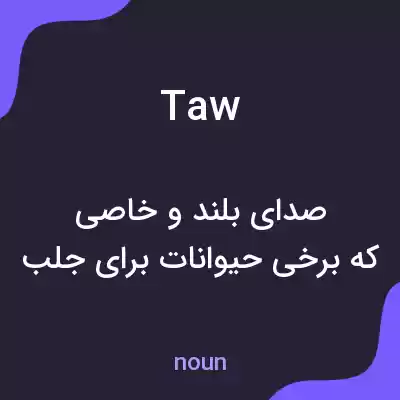 معنی taw به فارسی معنی taw به فارسی