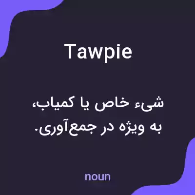 معنی tawpie به فارسی معنی tawpie به فارسی