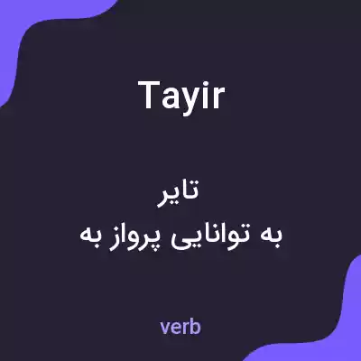 معنی tayir به فارسی معنی tayir به فارسی